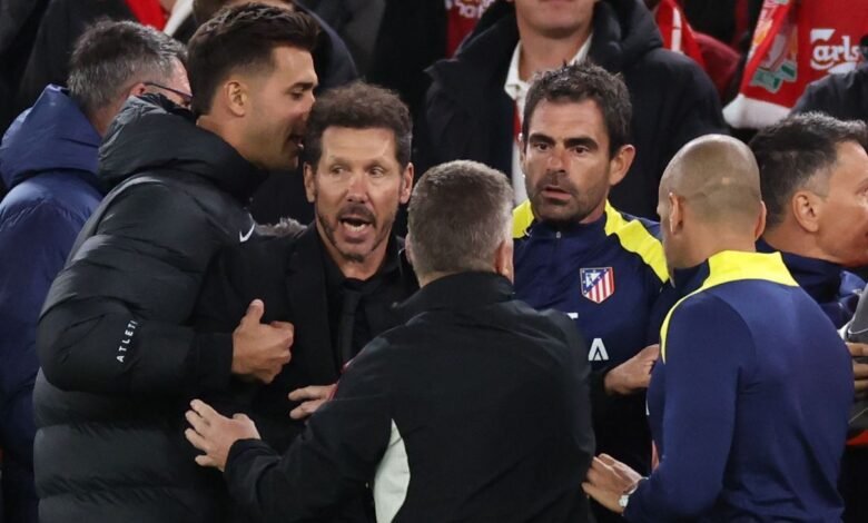 Simeone de AtléTico en Anfield Squabble: ‘Faté de regreso’