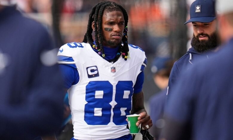 Cowboys WR Ceedee Lamb ha excluido en comparación con la lesión del tobillo
