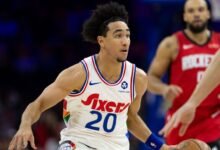 Jared McCain de 76ers está herido con pulgar, puede perderse el comienzo de la temporada