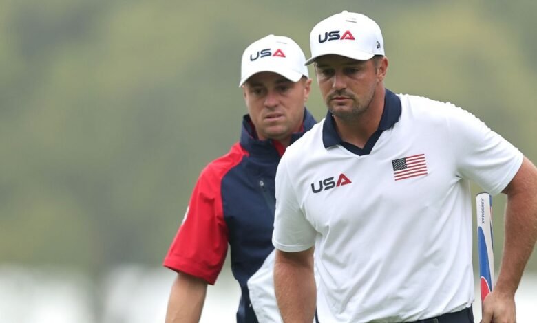 Bryson se combinó con Thomas cuando se estableció Foursomes de la Copa Ryder de la Copa