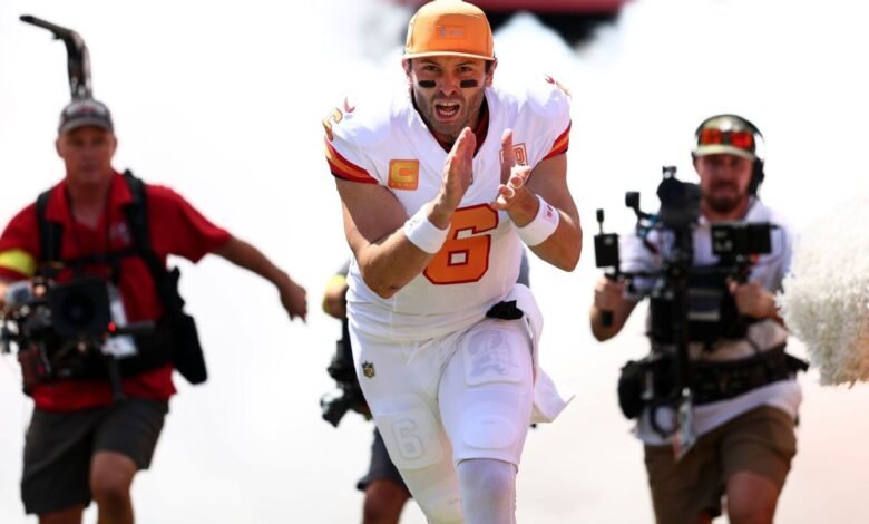 No te sorprendas. Si … Baker Mayfield ilumina el águila.