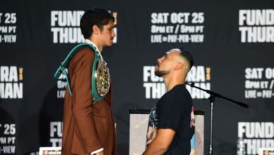 Ranking de boxeo: Fundora-Thorman, Parker-Sardley, además