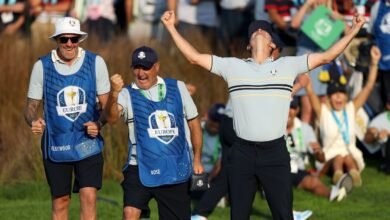Europa comenzó rápidamente, construyó 3 puntos para nosotros en la Ryder Cup