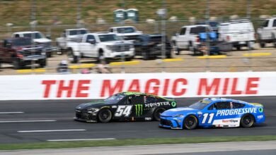 Denny Hamlin: ‘Demasiado caliente bajo el collar’ en Wrecking Ty Gibbs