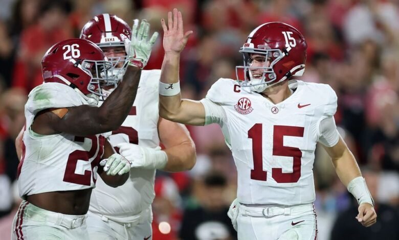Alabama revirtió a Georgia, mostrando ‘lucha’ después de la primera derrota
