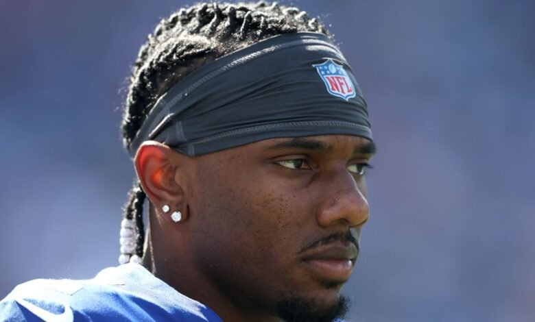 Los gigantes estrella WR Malik Nabers cargados con cargadores