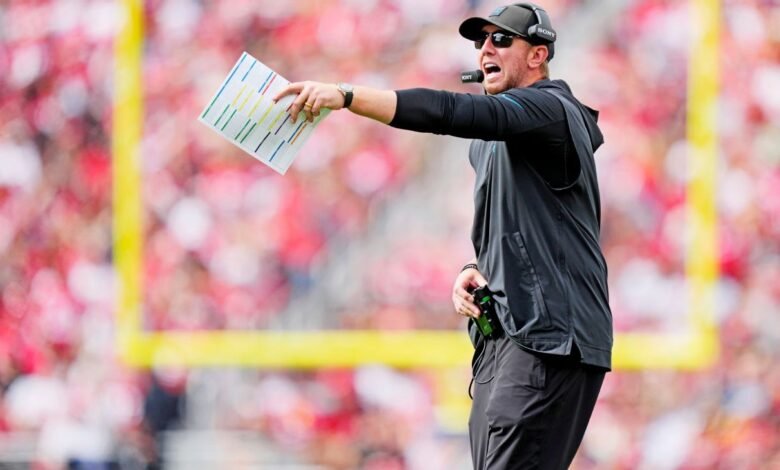 Jags ‘Coen, 49ers’ Saleh está separado del intercambio después del partido caliente
