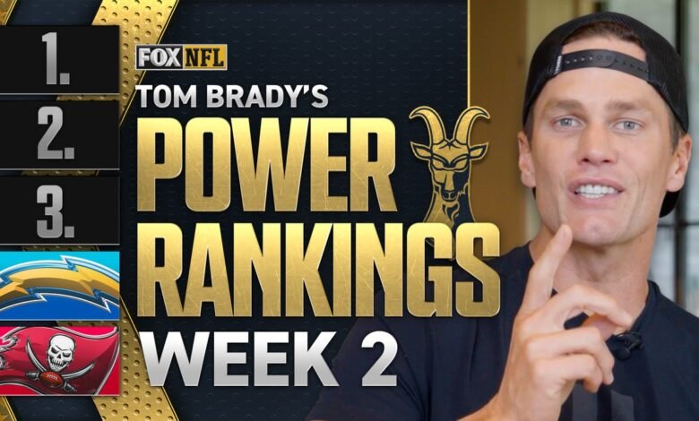 Tom Brady Ranking de potencia de 2 semanas 🚨