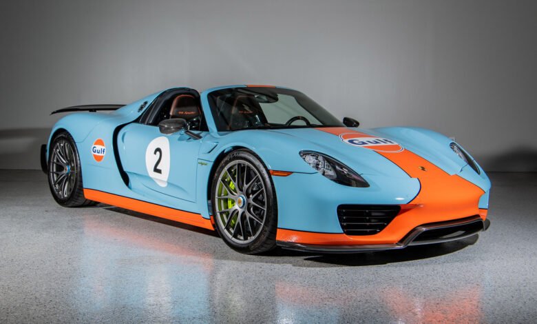 2015 Porsche 918 Weissach Gulf Spyder