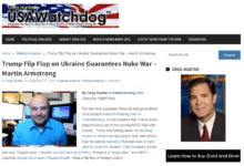 Armstrong en USA Watchdog | Economía Armstrong