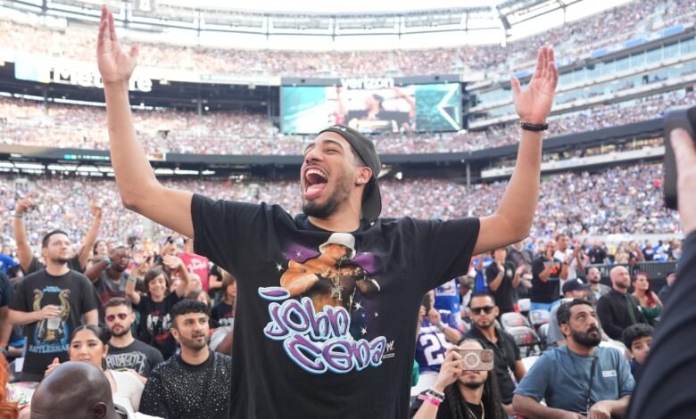 Tyrese Haliburton para John Cena vs Lesnar, WWE Wrestlepalooza predicho en el video