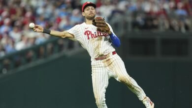 Filis Trea Turner habilitado antes de los playoffs de MLB después del tratamiento del tendón de Aquiles.