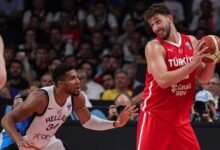 Giannis, Grecia fue eliminada del marco Eurobasket 2025 cuando Senguun, Turkiye logró la final.