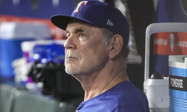 Bruce Bochy como director de Rangers, campeón de la Serie Mundial 4 veces proporcionó trabajo de oficina por delante.