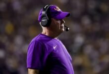 Brian Kelly, No. 4 LSU fue desgarrado por los fanáticos de CFB después de perder a Lane Kiffin, No. 13 Ole Miss