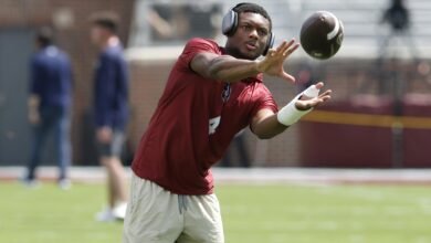 FSU WR Squirrel White se informó como ‘Ok’ después de un video de campo UVA viral