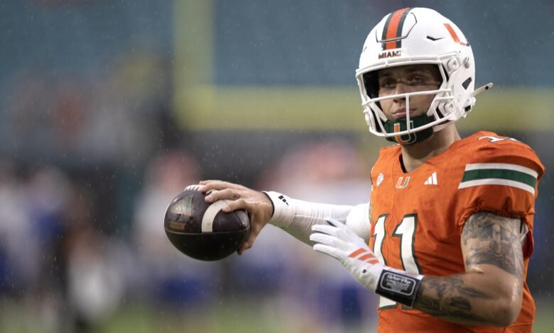 Carson Beck dijo que Miami fue transferido “nunca parte del plan” después del término de Georgia