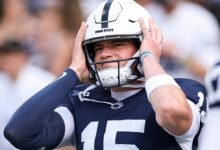 Drew Allar fue criticado por los fanáticos de CFB después de interceptar la ganancia de los sellos OT de Oregon en comparación con la PSU