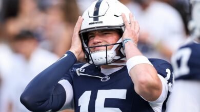 Drew Allar fue criticado por los fanáticos de CFB después de interceptar la ganancia de los sellos OT de Oregon en comparación con la PSU