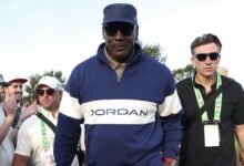 Michael Jordan, Cooper Flagg Link en foto en 2025 Ryder Cup