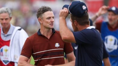 Justin Rose habla argumentado con Bryson Dechambeau en el video viral de la Copa Ryder en el segundo día.