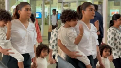 Ver: ‘Mammy Vobes’ de Nayanthara en el aeropuerto de Chennai gana sobre los fanáticos con el hijo gemelo Uye y Ulag