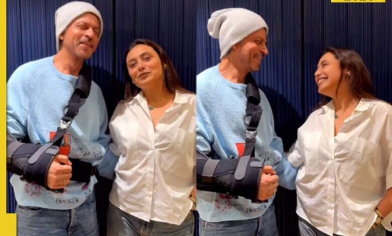 Shah Rukh Khan baila para celebrar el Premio Nacional de Rani Mukherjee, diciendo ‘Adhuri Khawahish …’: Ver Shah Rukh Khan baila para celebrar el Premio Nacional de Rani Mukherjee, diciendo ‘Adhuri Khawahish …’: Ver