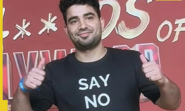 Samaya Raina Bollywood Ba *** Arya Khan en la excavación indirecta de DS Arya Khan en el caso de drogas, la camiseta dice ‘No digas a Cruz’