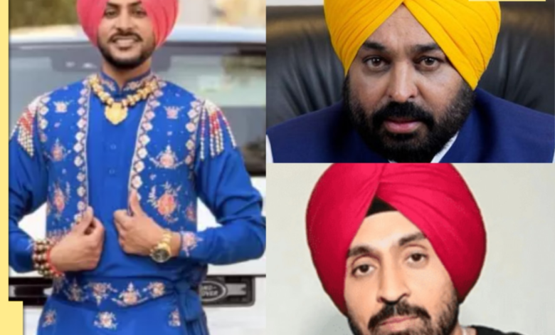 Punjab CM Bhagwant Mann, cantante Diljit Dosanj, Guru Randhawa, Gurdas Mann, Hardy Sandhu Liderazgo Oración
