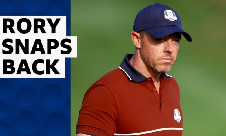 Rory McIlroy involucra a la disputa con los fanáticos en la Ryder Cup 2025.