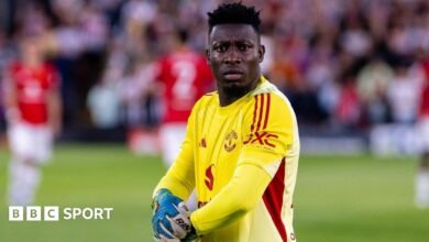 Andre Onana: Manchester United Keeper se une a Tabzonspor.