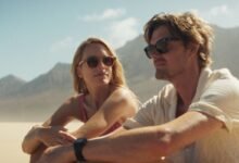 Sam Riley en la isla Noir que está soleada sobre la mentira que nos decimos.