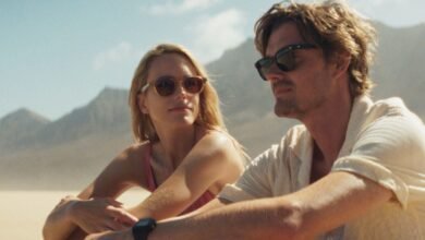 Sam Riley en la isla Noir que está soleada sobre la mentira que nos decimos.