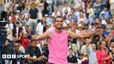 Resultados de US Open 2025: Carlos Alcaraz ha progresado hasta ocho veces con una victoria directa.
