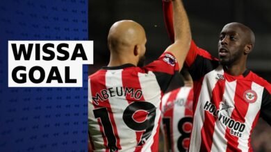 Meta de la Premier League de Younge Wissa V Newcastle United