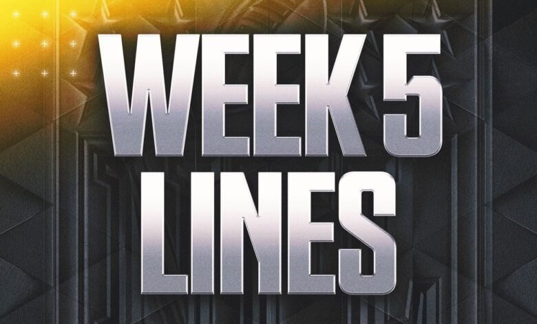 Bet Odds 2025 NFL Semana 5: líneas, repartidos a los 14 juegos