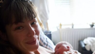 Jessica Woodley de Made in Chelsea da a luz al primer adorable compartir fotos del niño