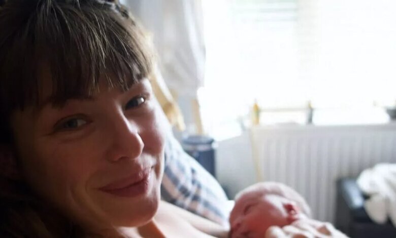 Jessica Woodley de Made in Chelsea da a luz al primer adorable compartir fotos del niño