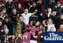 Roundup escocés: los corazones van a la cima cuando el celta tropieza contra Hibs después de la protesta | Premier League escocés