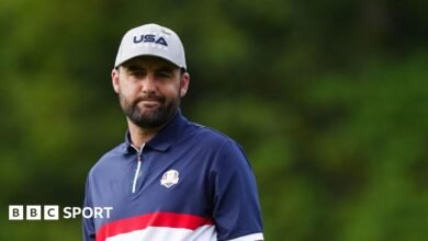 Ryder Cup 2025: Scottie Scheffler se enfrentó a Tiger Woods no deseado para compararse después de que Bethpage Foursomes derrotó