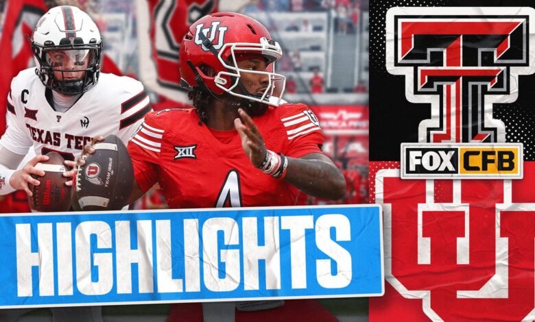 No. 17 Texas Tech Red Raiders vs. No. 16 Utah Utes Highlights | Foot College Football