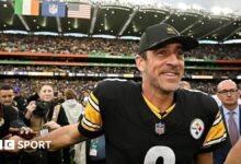 NFL DUBLIN: Pittsburgh Stelin se adhiere a la ganancia de la mordedura de uñas sobre Minnesota Viking.
