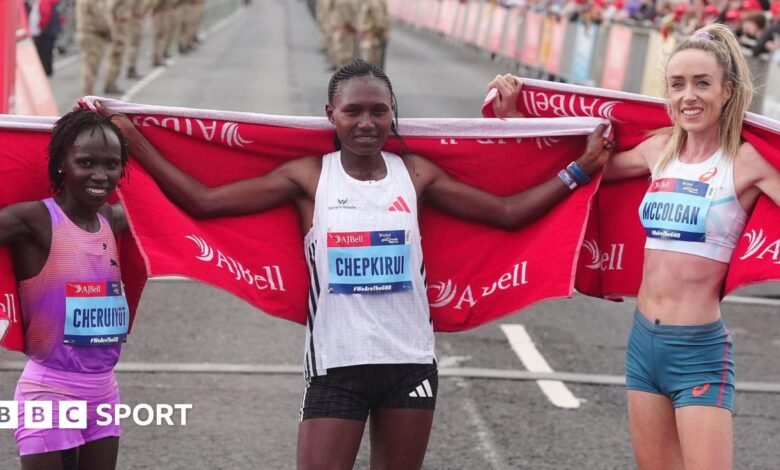 Great North Run: el tercer eishish McColgan cuando Sheila Chepkirui ganó la carrera
