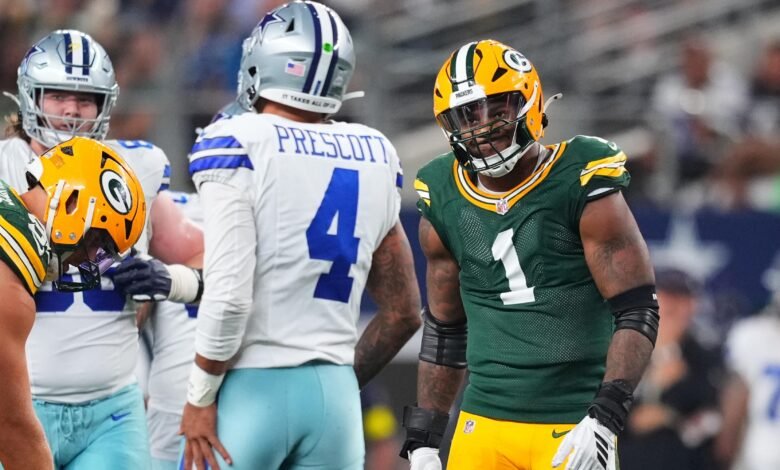 Micah Parsons, Pacs Tie Jones ‘Cowboys después de comerciar como Jordan Love, Dak Shine