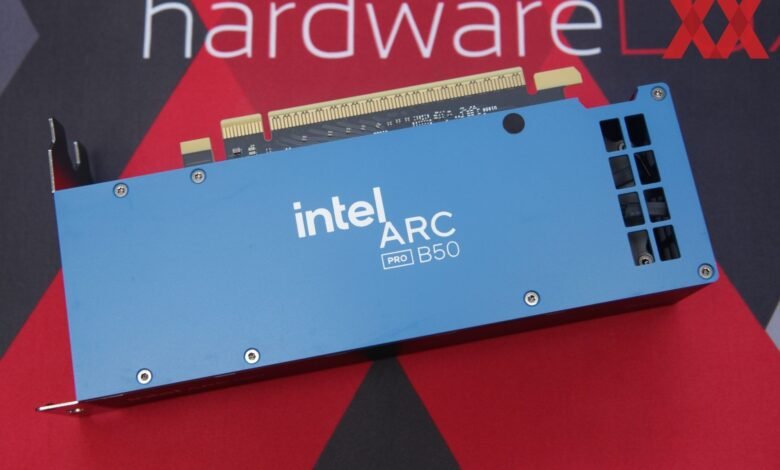Intel shocks Workstation World con ARC Pro B50 sacudiendo el A1000 de NVIDIA en licuadora, puntos de referencia de IA y tareas creativas inesperadas