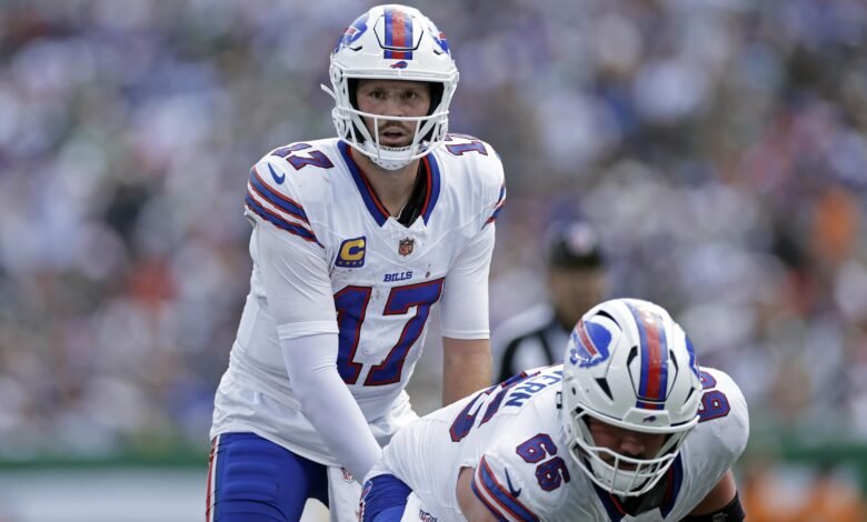 Josh Allen de Bills usará visera transparente tras lesión en la nariz, bromea que es el tercer hermano de Bosa