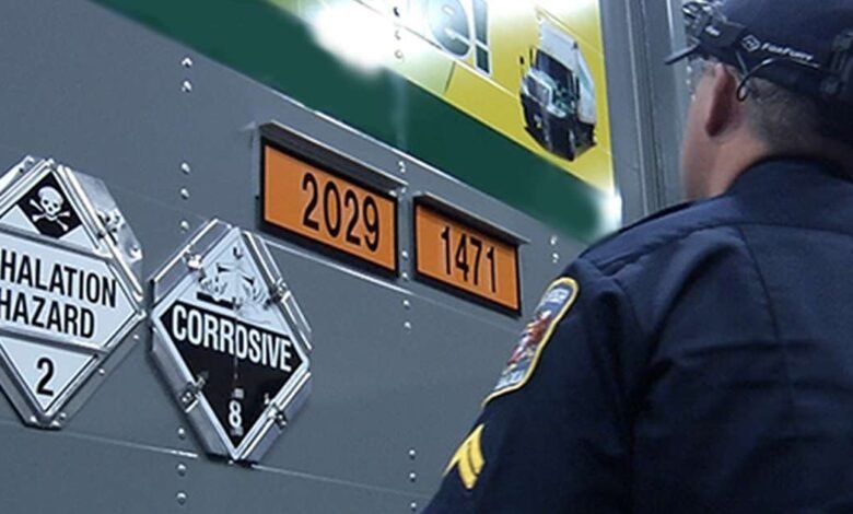 CVSA Hazmat Safety Blitz Enganche casi 1,200 violaciones