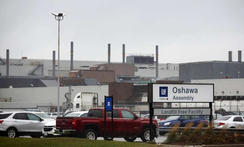 Retrasos en GM recortes en la planta de Canadá amenazadas por los aranceles de Trump Retrasos en GM recortes en la planta de Canadá amenazadas por los aranceles de Trump
