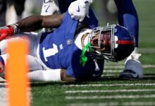 Según los informes, el ejecutivo de la NFLPA se reunió con los gigantes sobre el césped de MetLife, planeado antes de la lesión de Nabers