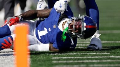 Según los informes, el ejecutivo de la NFLPA se reunió con los gigantes sobre el césped de MetLife, planeado antes de la lesión de Nabers